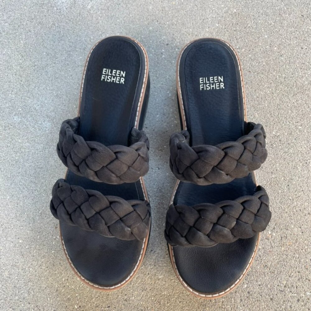 Braided Cloth Wedge Sandals